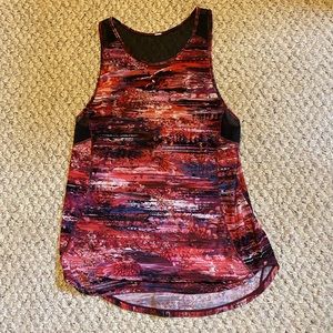 Lululemon Red Pattern Sculpt Tank II